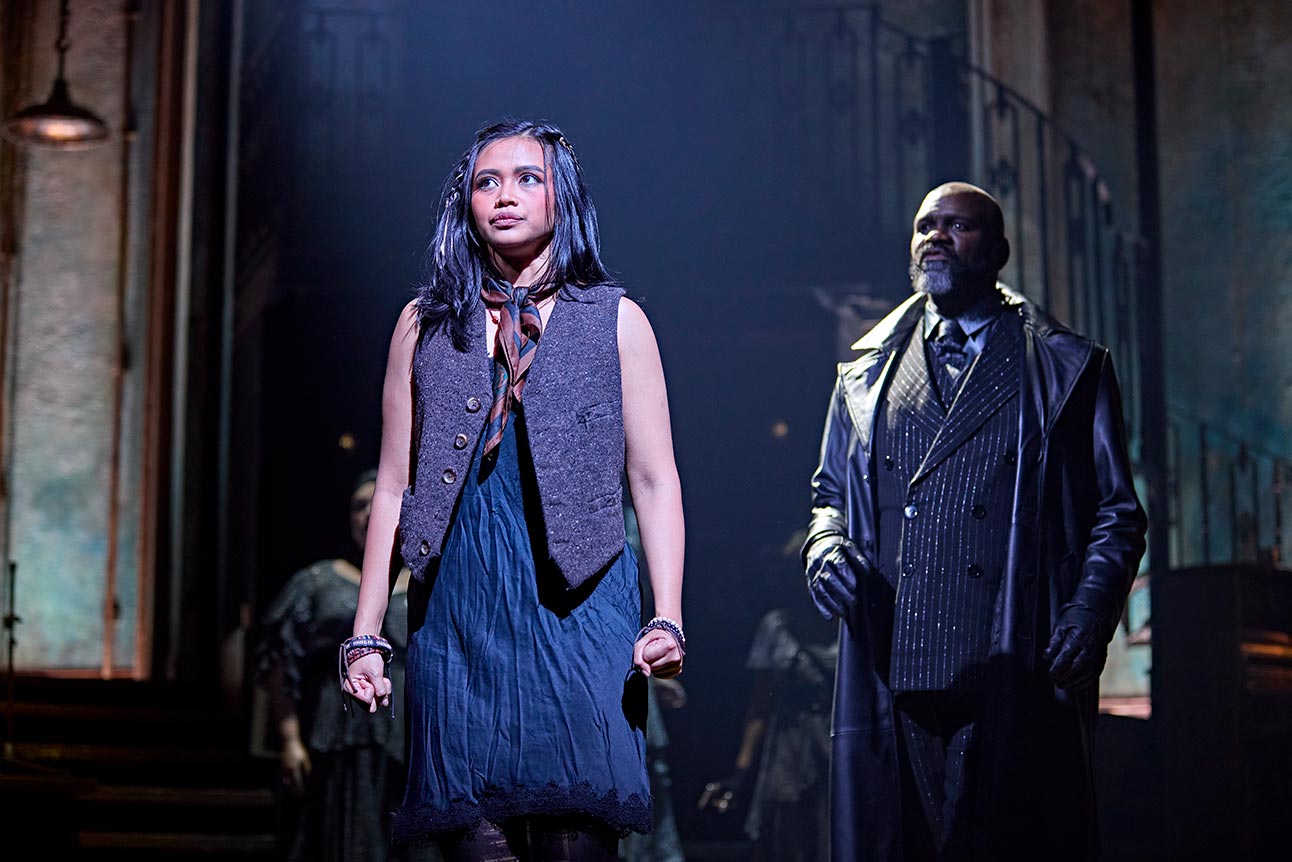 Desmonda Cathabel and Chris Jarman in Hadestown