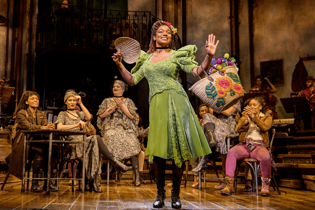 Persephone arrives with Spring. She has a joyous vibrant look