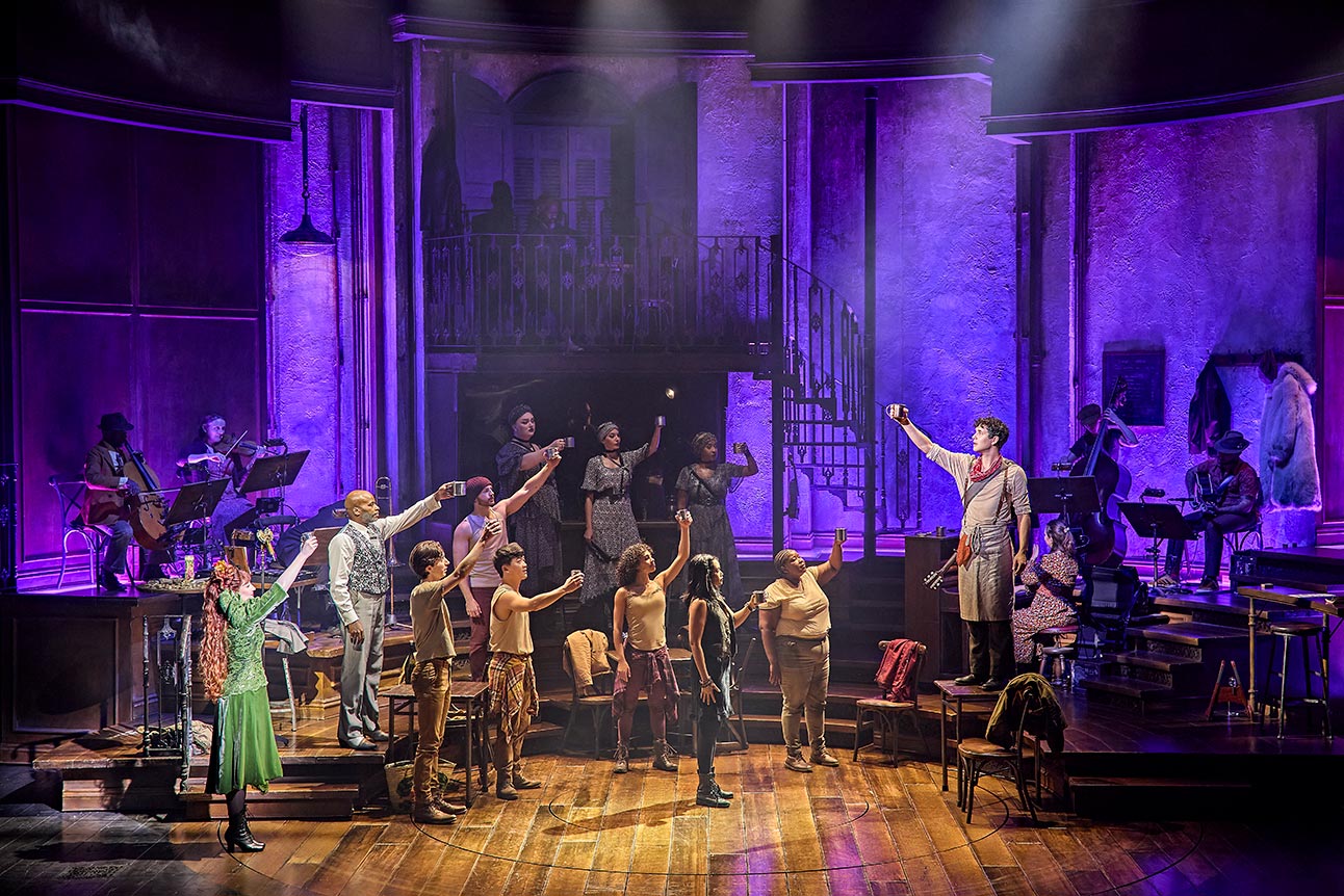The cast of Hadestown