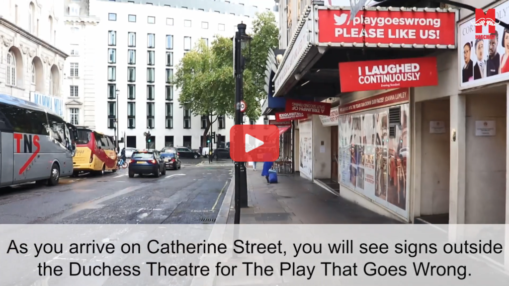 The exterior of the Duchess Theatre on Catherine Street